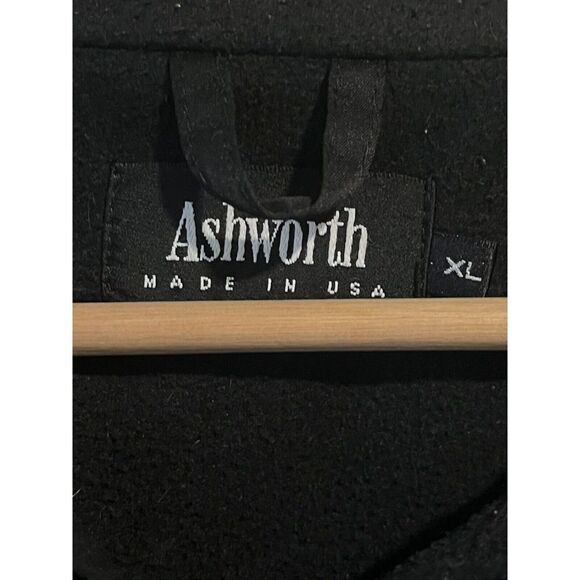ASHWORTH Jacket Men’s XL Black Full Zip Collared Golf Lightweight Polyester - Picture 7 of 10